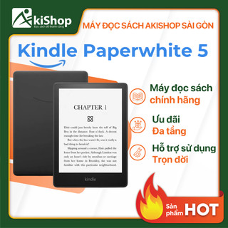 Máy đọc sách Kindle paperwhite 5 16GB chính hãng màn hình 6,8inch - Sẵn sàng hỏa tốc HCM