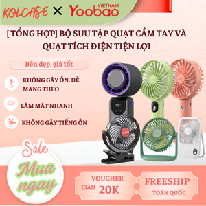 Bộ sưu tập quạt cầm tay và quạt tích điện tiện lợi, dễ dàng mang theo