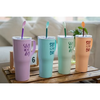 Ly giữ nhiệt có quai kèm ống hút/muỗng 1L Tân Lập Thành Sản phẩm chất lượng, nhà nhà thịnh vượng