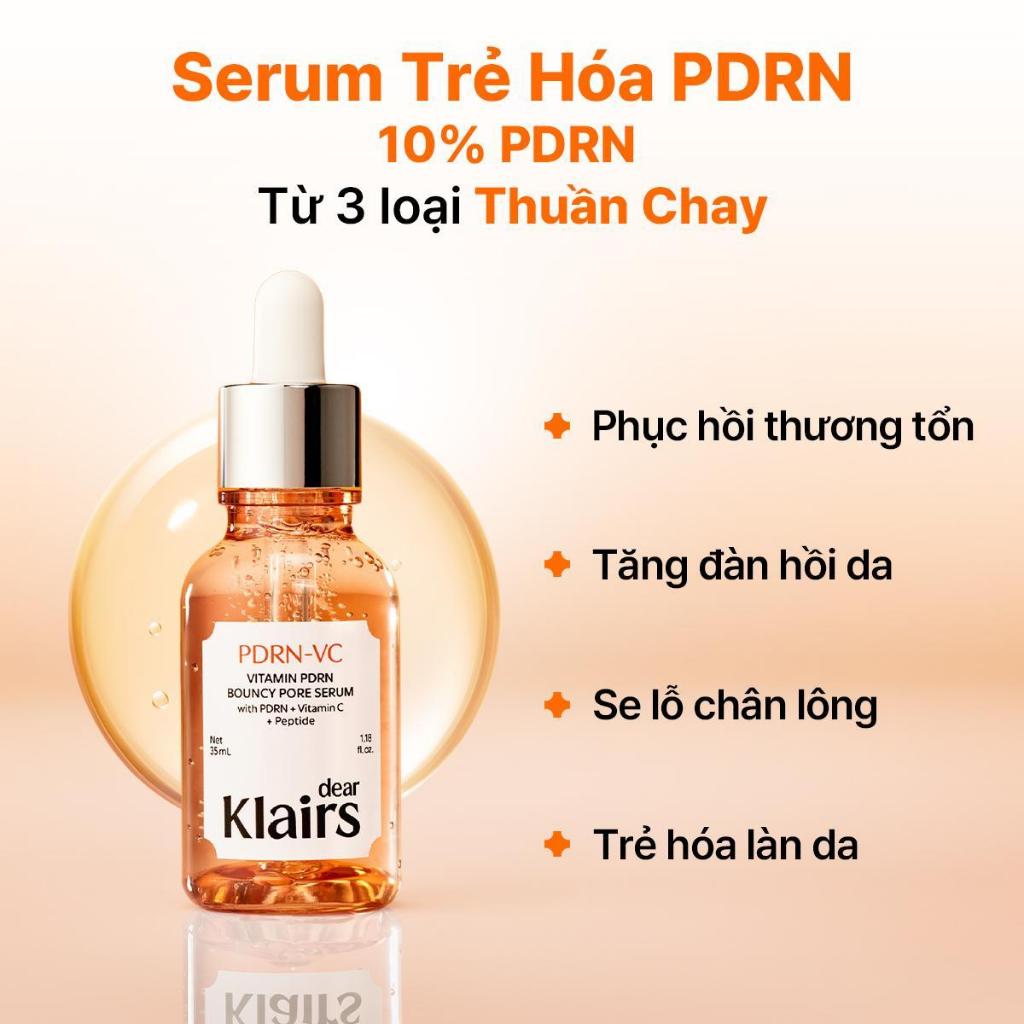 [Hannah] Dear, Klairs Tinh chất Vitamin PDRN Bouncy Pore Serum 35mL