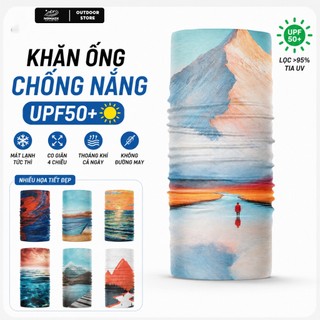 Khăn ống đa năng trùm đầu chạy bộ đạp xe leo núi chống nắng UV UPF 50+ nhẹ thoáng mát nhanh khô