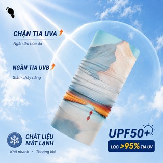 Khăn ống đa năng trùm đầu chạy bộ đạp xe leo núi chống nắng UV UPF 50+ nhẹ thoáng mát nhanh khô