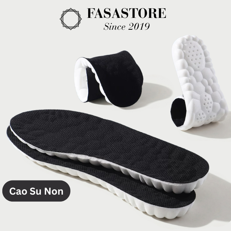 Lót Giày Cao Su Non Cao Cấp FASASTORE, Đàn Hồi Cao, Êm Chân, Bền Bỉ