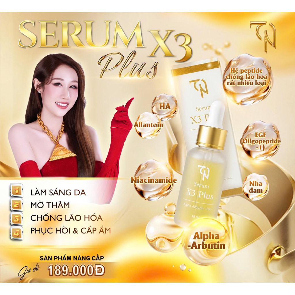 Serum X3 plus Mẫu Mới - Mỹ Phẩm Chính Hãng Đông Anh