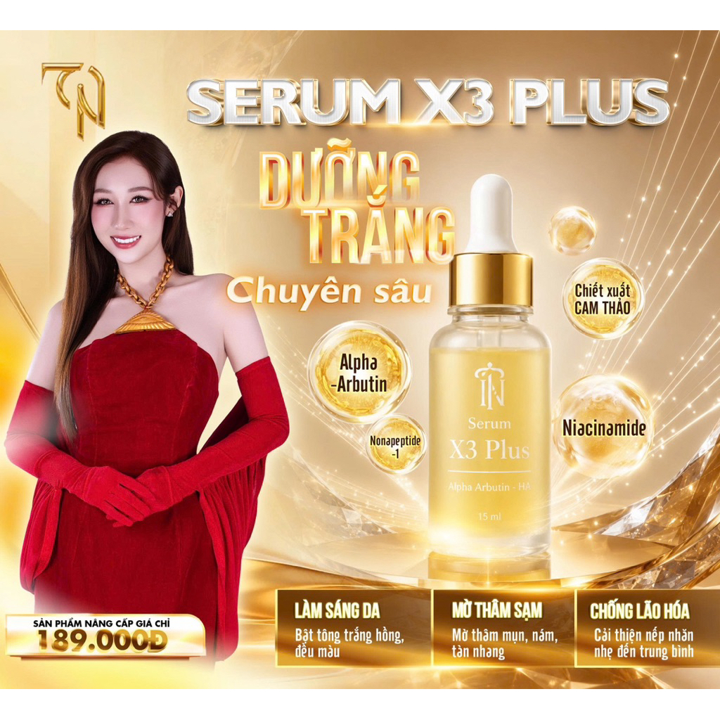 Serum X3 plus Mẫu Mới - Mỹ Phẩm Chính Hãng Đông Anh