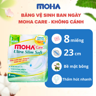Băng vệ sinh không cánh MOHA công nghệ NANO kháng khuẩn an toàn cho da