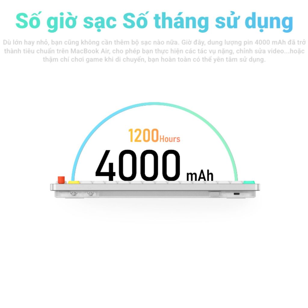 Bàn phím cơ NuPhy Air75 V3 | 84 phím | Nano Switch | Bluetooth / 2.4GHz / USB-C | Pin 4000mAh | RGB