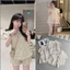 Sét Bộ Đũi Cổ Sen Viền Ren Phối Quần Short Bèo Siêu Xinh ,Sang Chảnh, Dễ Thương ,Hottrend