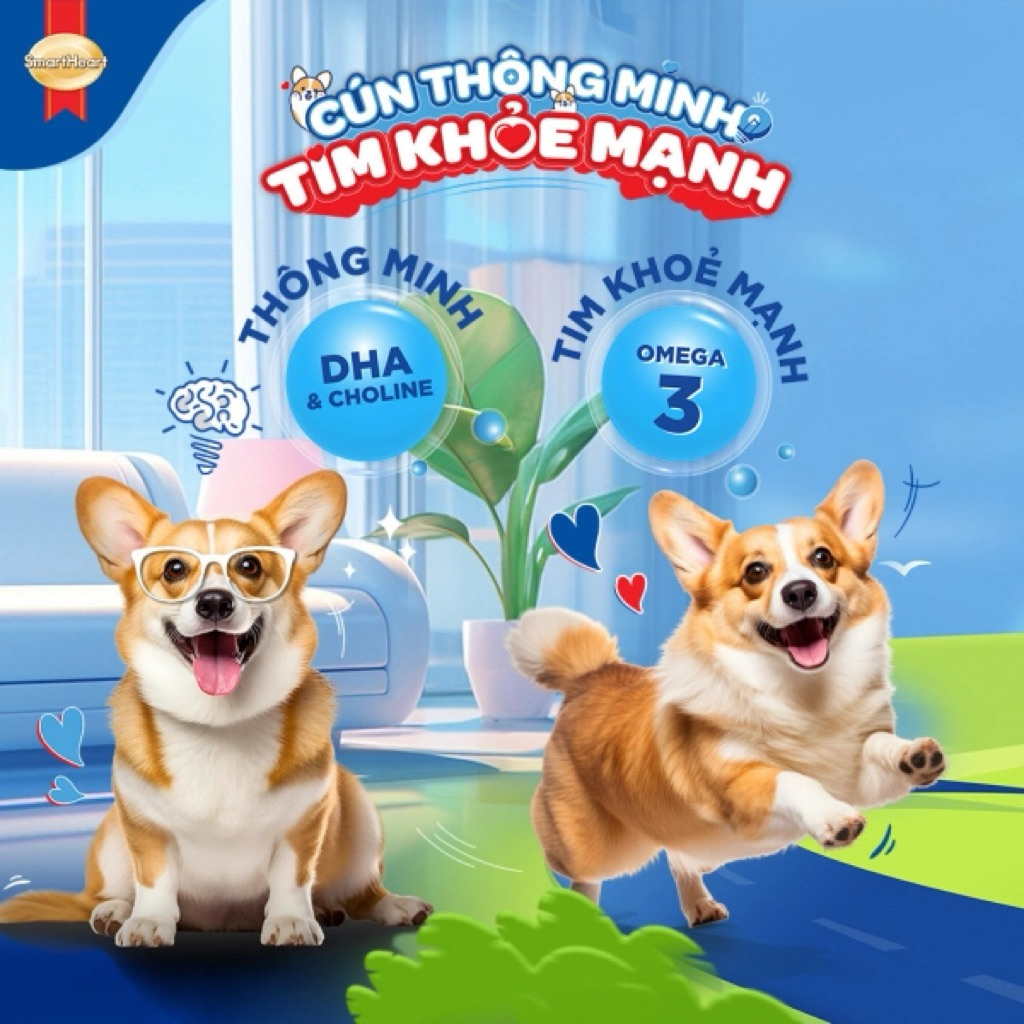 (3Kg) Hạt Cho Chó Trưởng Thành SmartHeart Thái Lan