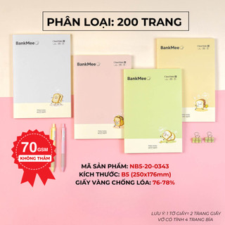 Combo 5/10 Vở Kẻ Ngang 200/120/ 80 Trang CLASSMATE Giấy 60-70gsm, Vở Viết Môn Học Chính Cho Học Sinh Cấp 2, Cấp 3
