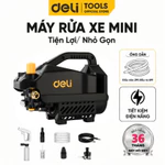 [HỎA TỐC] Máy Rửa Xe Mini Động Cơ Lõi Đồng Deli Cao Áp Chính Hãng 1 Đổi 1 Bảo Hành 36 Tháng Xịt Rửa Áp Lực Cao — ảnh 1
