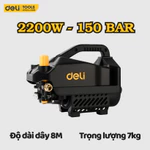 [HỎA TỐC] Máy Rửa Xe Mini Động Cơ Lõi Đồng Deli Cao Áp Chính Hãng 1 Đổi 1 Bảo Hành 36 Tháng Xịt Rửa Áp Lực Cao — ảnh 4