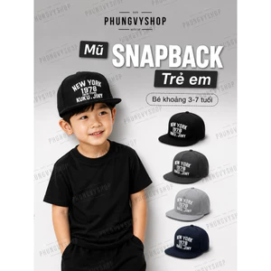 Bé 2-5 TUỔI/Mũ lưỡi trai hiphop trai bé gái phungvyshop-Nón trẻ em KẾT trung Snapback NEW YORK CITY BOSTON CÁC LOẠI