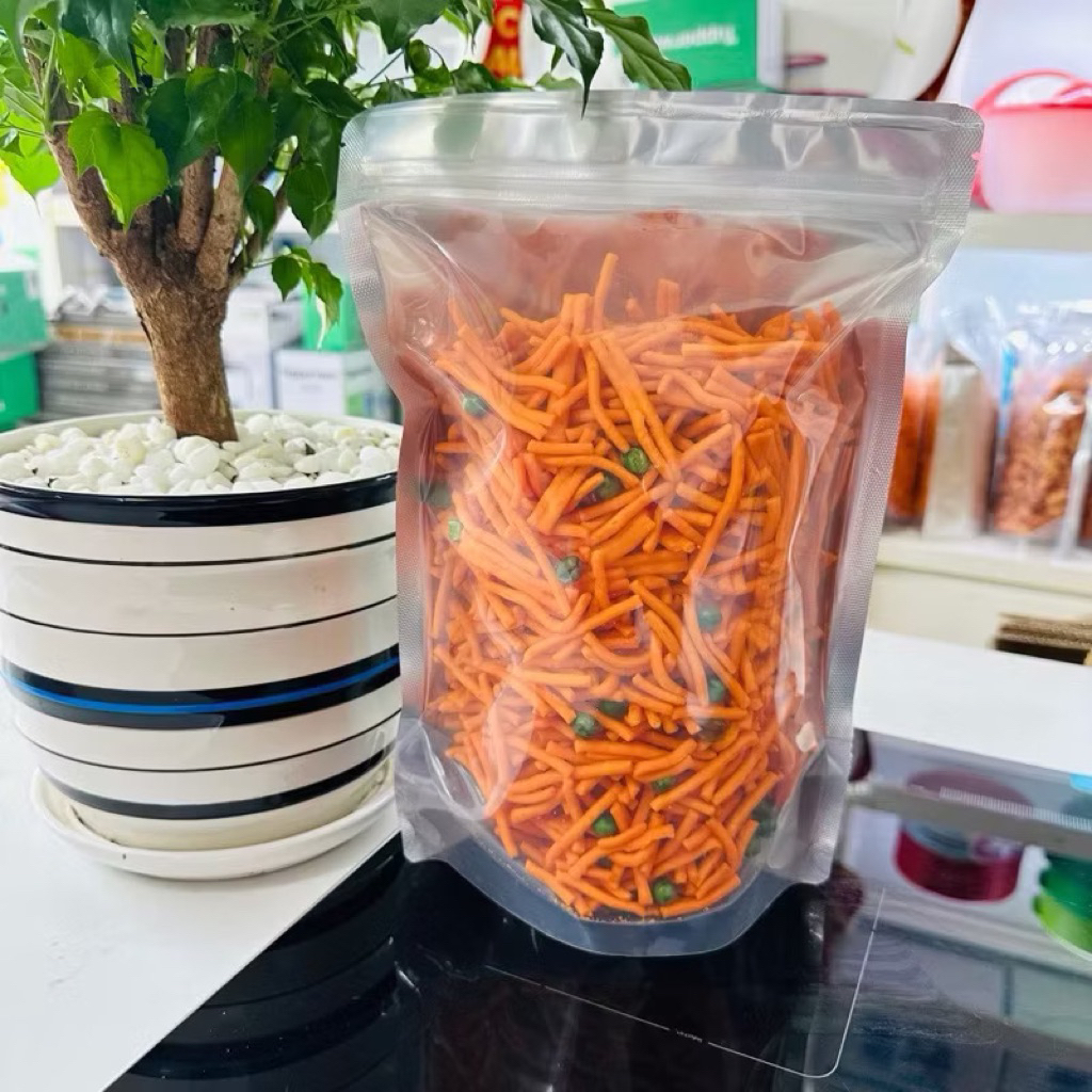 500gr Bim bim tăm que đậu hà lan sấy giòn loại ngon
