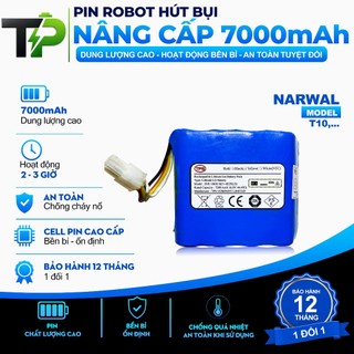 PIN ROBOT HÚT BỤI NÂNG CẤP NARWAL T10 DUNG LƯỢNG 7000 mAh BẢO HÀNH 12 THÁNG