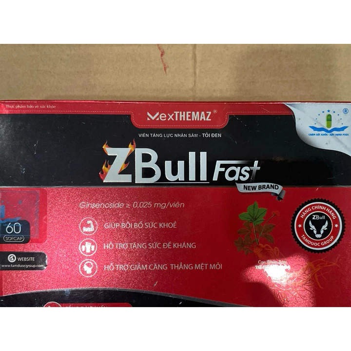 Viên tăng lực nhân sâm tỏi đen zbull newbrand (mỗi ngày 1 viên bồi bổ cơ thể, tăng cường sự tỉnh táo, minh mẫn…)