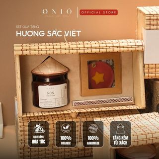Set quà tặng Hương Sắc Việt - Hương thơm tinh dầu, quà lưu niệm Việt Nam, BST Đất Việt - ONIÕ