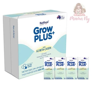 THÙNG SỮA BỘT PHA SẴN NUTIFOOD GROWPLUS+ A2 BETA-CASEIN (6 lốc/110ml)