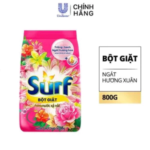 Bột Giặt Surf Hương Nước Hoa 800g - Sạch bẩn, thơm lâu - Hàng chính hãng