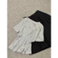 WGWE | Áo thun cotton cổ V tay lỡ form ôm co giãn,tôn dáng W10094
