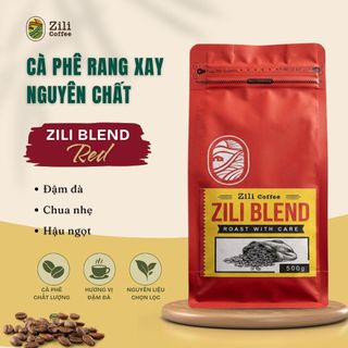[CÀ PHÊ ĐẬM] Cà Phê Nguyên Chất Cao Cấp Blend Red Robusta Culi rang mộc đậm đà - Zili Coffee [Túi 500g]