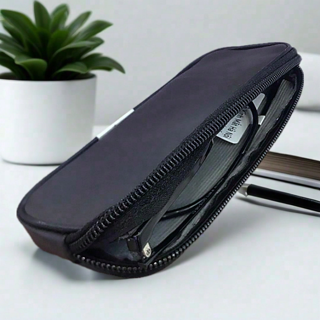 bao da đựng kính mắt HaNoiOptical - bao da đựng kính lão, kính đọc sách nhỏ gọn