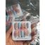 Nail box tự thiết kế style biển, móng giả tự dán đắp nổi màu sắc nổi bật tặng keo dũa LEUBOX