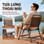 Ghế Xếp Nan Dọc Ngoài Trời Khung Thép Chắc Chắn, Gấp Gọn Tiện Lợi, Ghế Camping Sân Vườn Ban Công Cafe, Chịu Lực 120kg, M