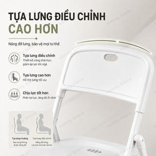 Ghế gấp gọn tựa lưng chắc chắn Tiết kiệm diện tích Phù hợp bàn ăn phòng trọ căn hộ mini 𝗞𝗨𝗞𝗔𝗠𝗔𝗟𝗟