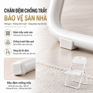 Ghế gấp gọn tựa lưng chắc chắn Tiết kiệm diện tích Phù hợp bàn ăn phòng trọ căn hộ mini 𝗞𝗨𝗞𝗔𝗠𝗔𝗟𝗟