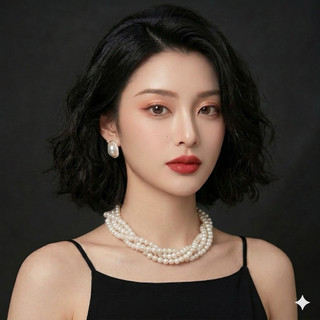 [ DAISYN ] N651 choker dây chuyền áo dài , dây chuyền áo tấc, vòng cổ cưới 5 sợi ngọc nhân tạo sang trọng
