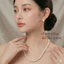 N693 dây chuyền mang áo dài , dây chuyền áo tấc, vòng cổ áo ngũ thân 60cm ngọc trai nhân tạo 8 li sang trọng