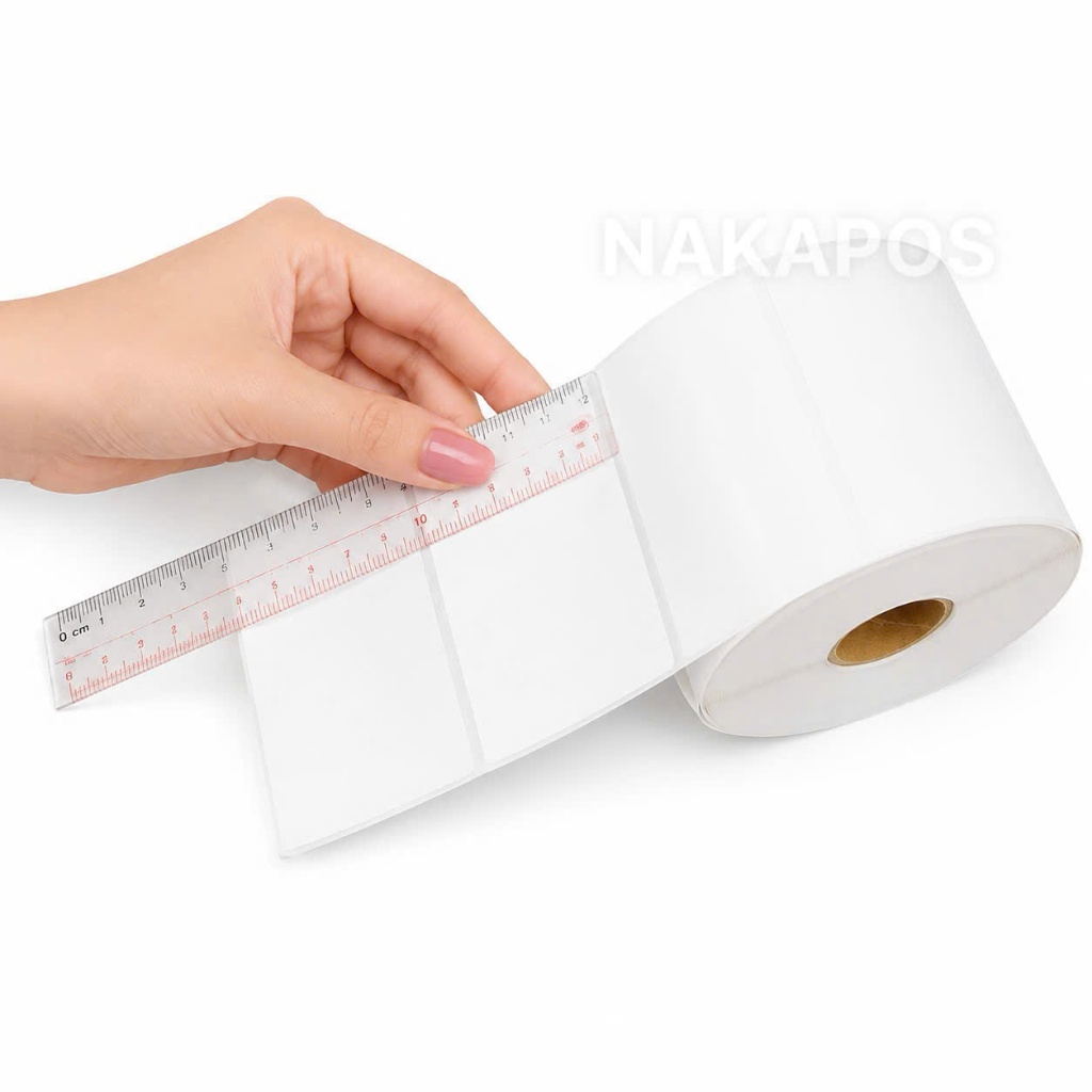 600 Tờ Decal nhiệt in tem nhãn 70x50 mm cuộn 30 Mét 7x5 giấy nhiệt có lớp dán 70*50 giấy in mã vạch in tem vận chuyển