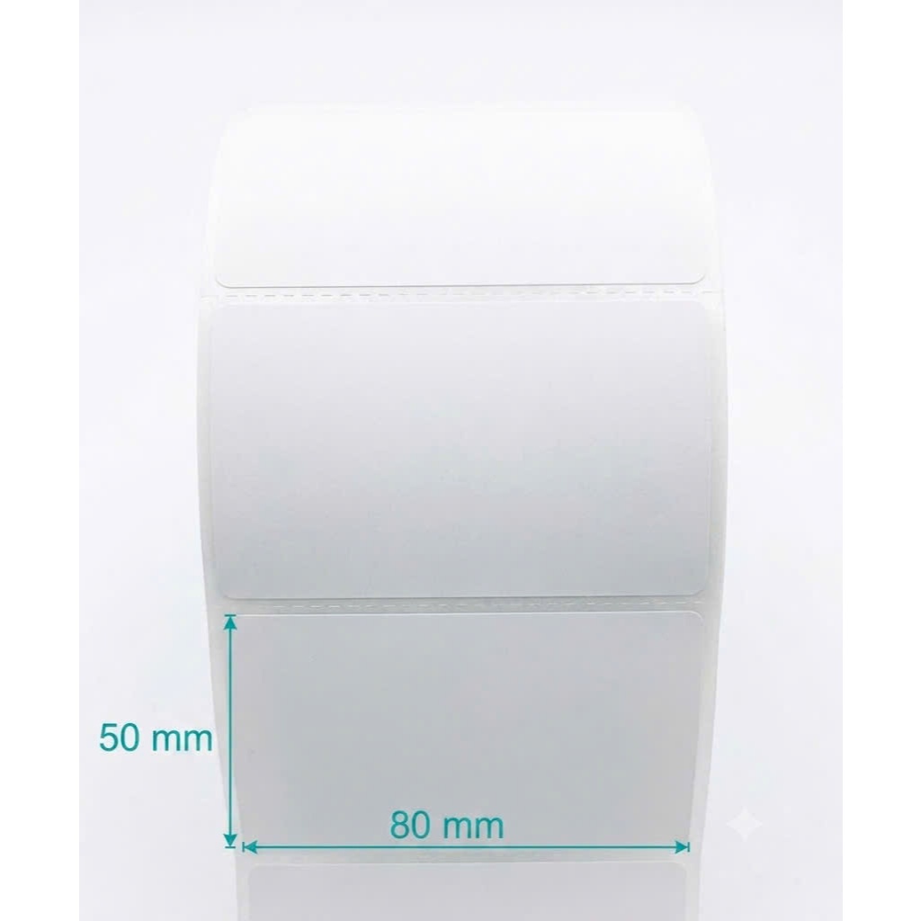[CUỘN 600 TEM] Giấy In Tem 80x50mm Decal In Nhiệt 8x5 cm Giấy Nhiệt 80*50 Phiếu Ship Tem Vận Chuyển In 80x50 CUỘN LẺ