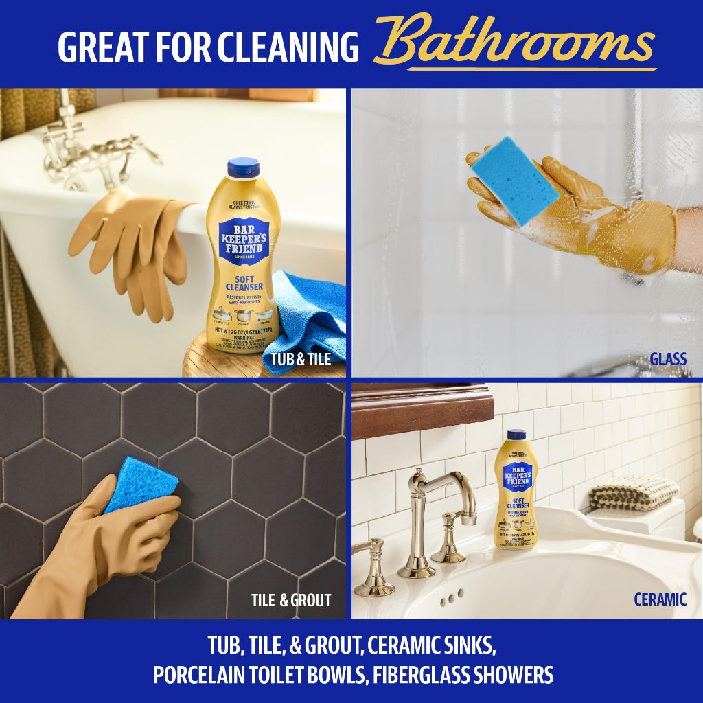 GEL TẨY RỬA BỀ MẶT ĐỒNG/SỨ BAR KEEPERS FRIEND SOFT CLEANER 737G
