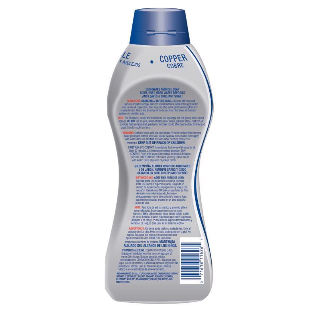 GEL TẨY RỬA BỀ MẶT ĐỒNG/SỨ BAR KEEPERS FRIEND SOFT CLEANER 737G