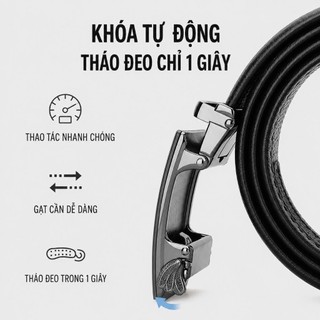 Thắt lưng nam Pierre Cardin chính hãng,thắt lưng da bò thật,thắt lưng cao cấp cho nam M06