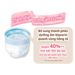 [MUA 1 TẶNG 2] [Gói Jumbo] Tã quần Moony Dịu Nhẹ size M54/L42/XL38/ Dán S54 miếng