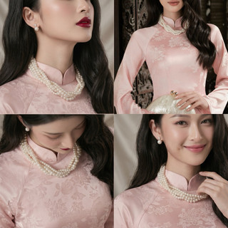 [ DAISYN ] N473 choker , dây chuyền mang áo dài , vòng cổ mang áo dài đan sát cổ hạt Ngọc sang trọng cho nữ