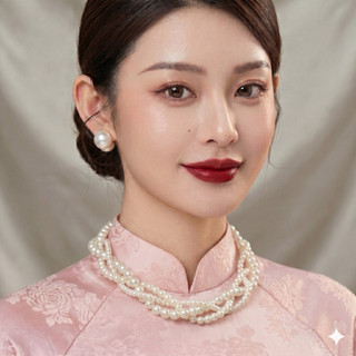 [ DAISYN ] N473 choker , dây chuyền mang áo dài , vòng cổ mang áo dài đan sát cổ hạt Ngọc sang trọng cho nữ