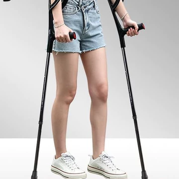 Nạng khuỷu tay y tế, gậy chống tay cho người già và người trẻ, dụng cụ phục hồi chức năng sau gãy xương, gậy chống trượt