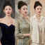 N592 dây chuyền áo dài , dây chuyền áo tấc, phụ kiện cổ phục 2 sợi hạt ngọc hạt trai sang trọng cho nữ