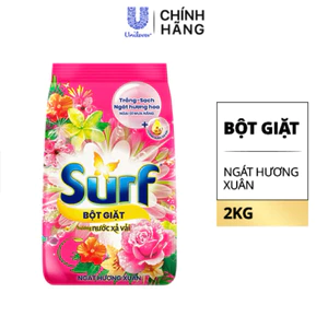 Bột Giặt Surf Hương Nước Hoa 2kg - Túi lớn siêu tiết kiệm - Hàng chính hãng