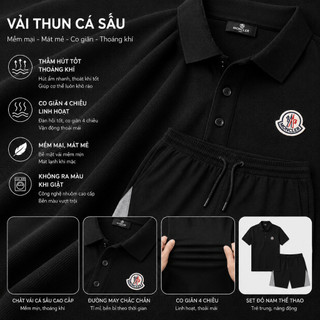 Set đồ nam mùa hè phối màu tinh tế vải thun cá sấu co giãn thoáng mát thể thao BHN79