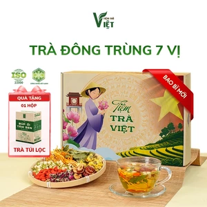 Trà Đông Trùng 7 Vị Thảo Mộc Đẹp Da, Thanh Mát, Cân Bằng Nội Tiết - Tiệm Trà Việt
