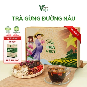 Trà Gừng Đường Nâu 6 Vị - Điều Hòa Kinh Nguyệt, Giảm Đau Bụng Kinh - Tiệm Trà Việt