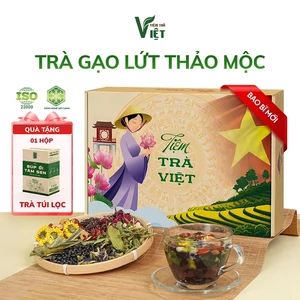 Trà Gạo Lứt Đậu Đen 9 Vị - Hỗ trợ bồi bổ và khí huyết lưu thông,da mịn màng - Tiệm Trà Việt