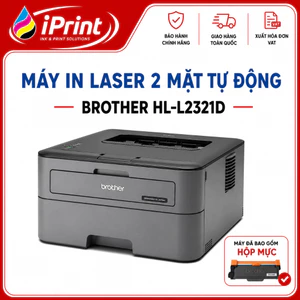 Máy in laser 2 mặt tự động Brother HL-L2321D - Hàng chính hãng (đã bao gồm hộp mực)