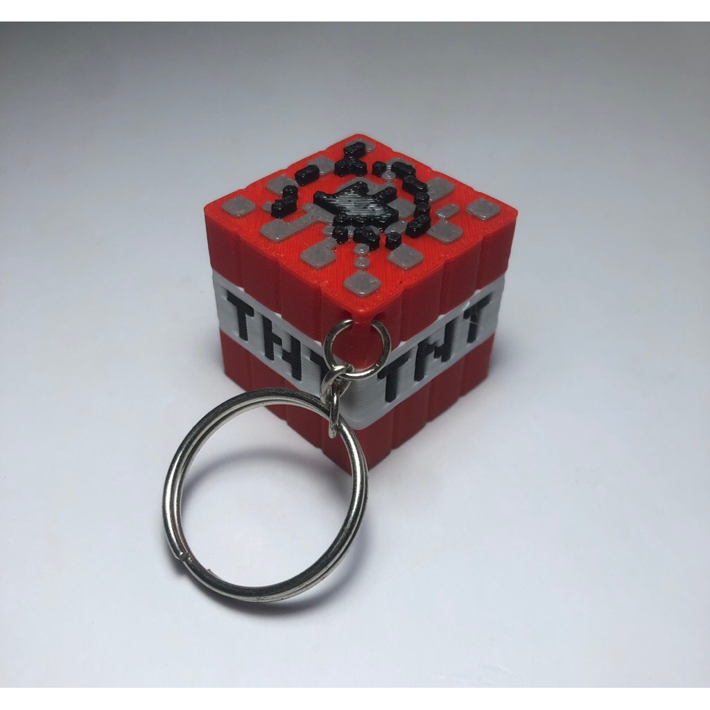 Móc khóa Khối TNT | Móc khóa In 3D Minecraft