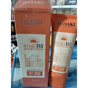 Kem Chống Nắng Phục Hồi Nâng Tông MASAKI Hydra B5 Face Sun Cream SPF50+ PA++++ (75g) - Kiềm Dầu Chống Nước Hàn Quốc